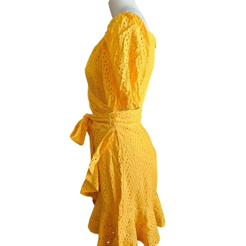 Sachin & Babi Davie Lace Mini Wrap Ruffle Dress Sz 4 NWOT Spring Easter - Picture 4 of 14